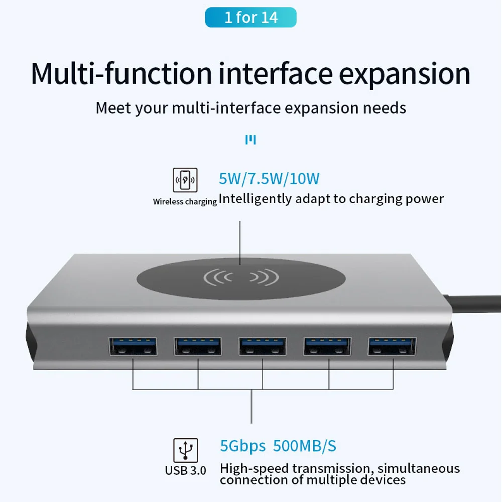 Color : Grey liyinlin USB-C HUB 6 in 1 Multi Function Type-C to HDMI USB3.0 ,Bright Chips,Stable and Smooth Color : Grey liyinlin USB-C HUB 6 in 1 Multi Function Type-C to HDMI USB3.0 ,Bright Chips,Stable and Smooth