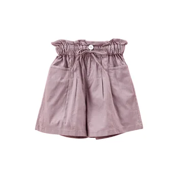 

2020 New Summer Girl Shorts Fashion Hot Shorts Lace Up Bow Casual Ruffles High Waist Kids Shorts Baby Girls Clothing 4 6 8 10 12
