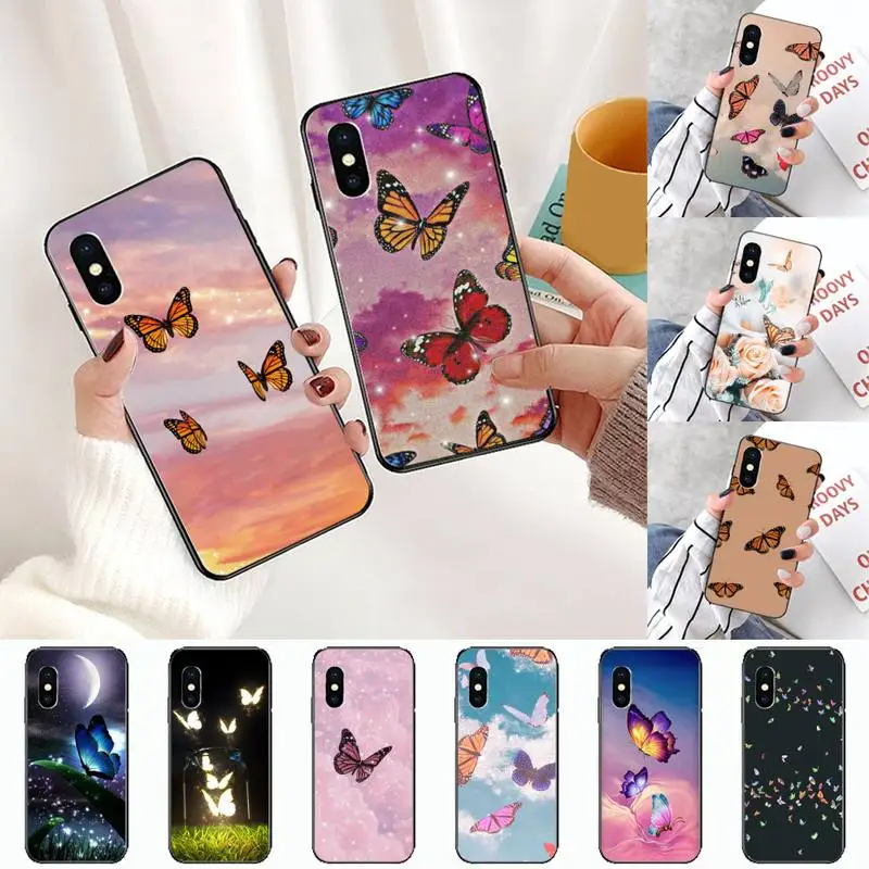 Чехол бабочка для телефона Huawei Y5 Y6 II Y7 Y9 PRIME 2018 2019 NOVA3E P20 PRO P10 Honor 10|Бамперы| |