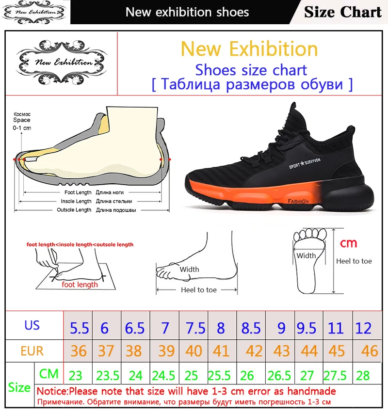 Новая выставка Мужская Рабочая безопасная обувь г. Модные уличные стальные носочки против разбивания проколов строительные кроссовки