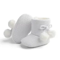 New Winter Super Warm Newborn Baby Girls First Walkers Shoes Infant Toddler Soft Soled Anti-slip Boots Booties 4