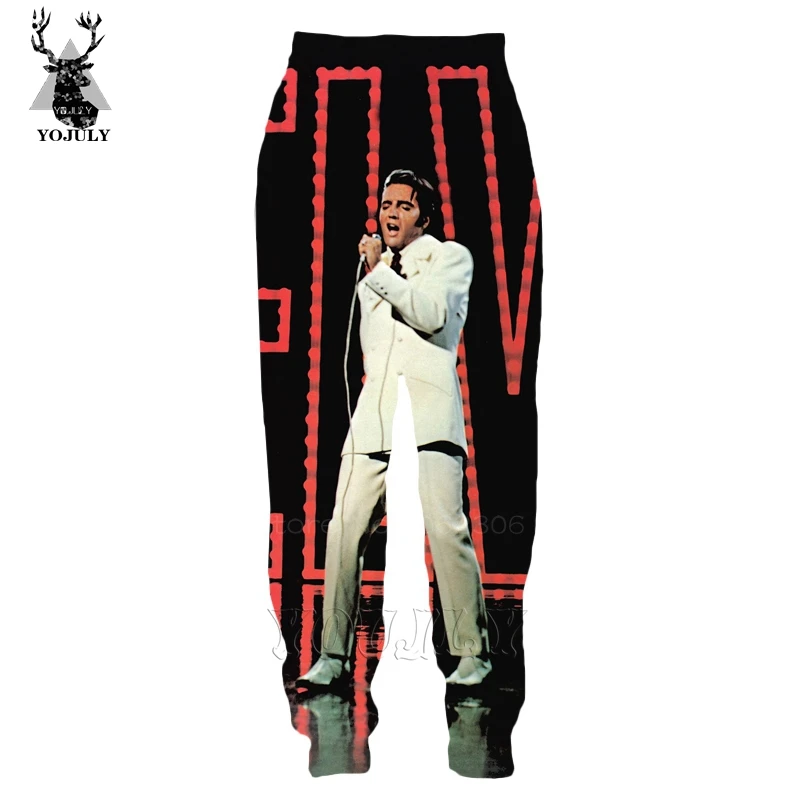 20 Элвиса Пресли брюки off white модные брюки мужские женские 3d принт спортивный костюм для бега спортивные брюки удобные хип-хоп Уличная одежда для мужчин P07 - Цвет: 20