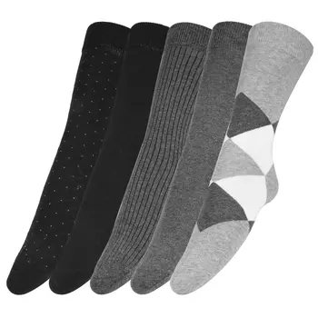 

5 Pairs Men Socks Warm Cotton Socks Moisture Wicking Breathable Casual Business Crew Socks Running Dress Socks