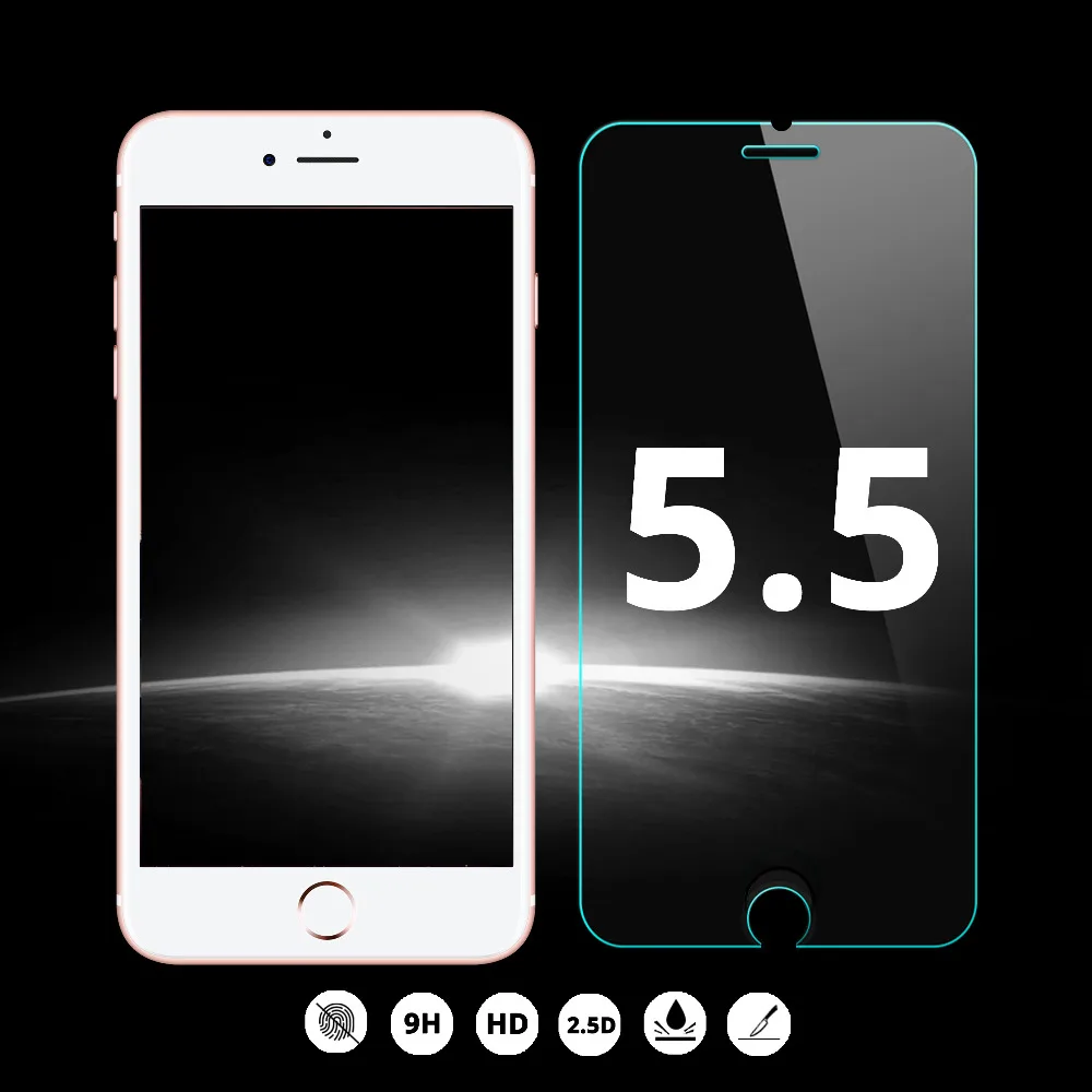 100 Pcs/lot 0.25mm Tempered Glass Screen Protector