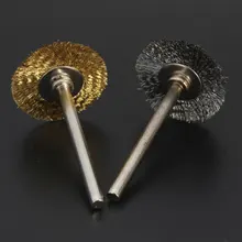 1 шт. 22 мм сталь/щетка из медной проволоки дрель буит для Dremel роторный шлифовальный инструмент