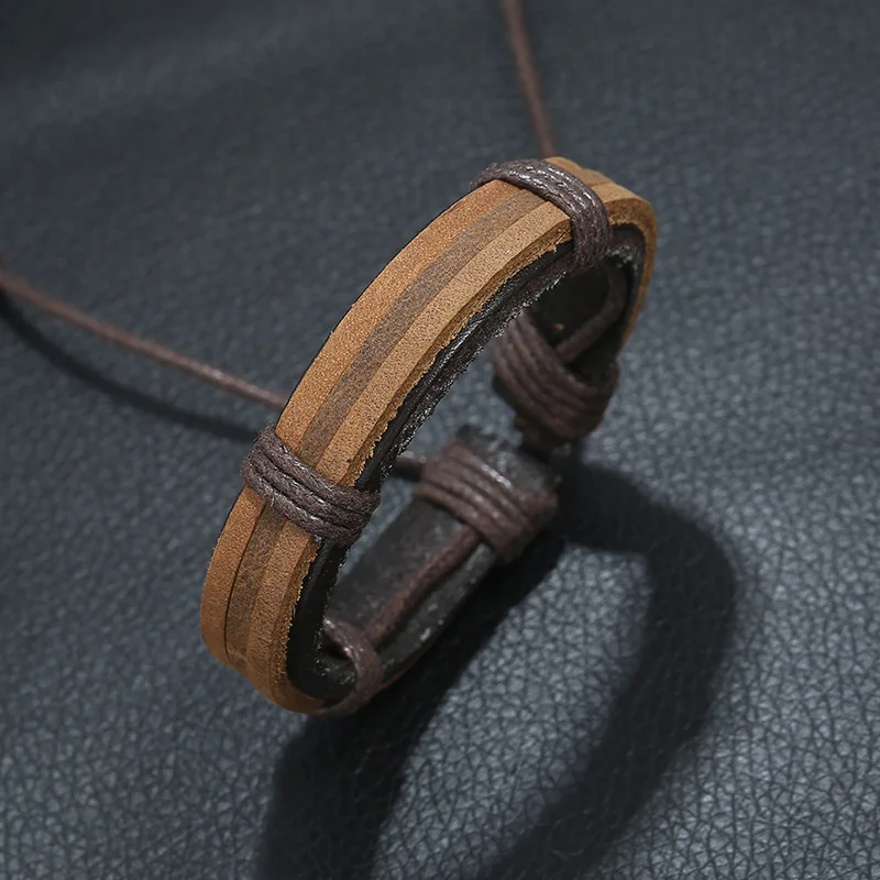 SIZZZ Европа и США новые ювелирные изделия Ретро кожа простой тканый кожаный браслет и браслеты для женщин/мужчин