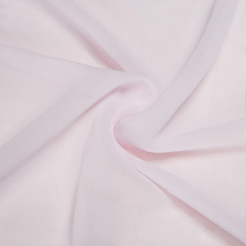 blushing pink Новая мода 58 дюймов полиэстер шифон ткань сплошной цвет черный бордовый ткань для свадебного платья 50 цветов s - Цвет: blushing pink