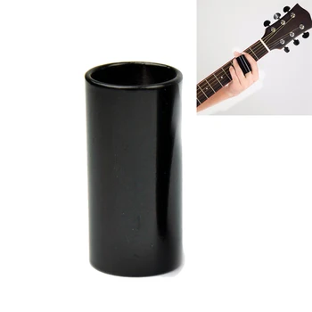 

1pc Guitar Slide Black Stainless Steel Finger Knuck