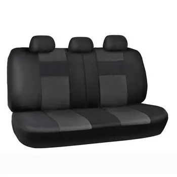 

Car Seat Cover Artificial Leather Material Universal 5-seat Car Mat Four Seasons Optional Black F-Best