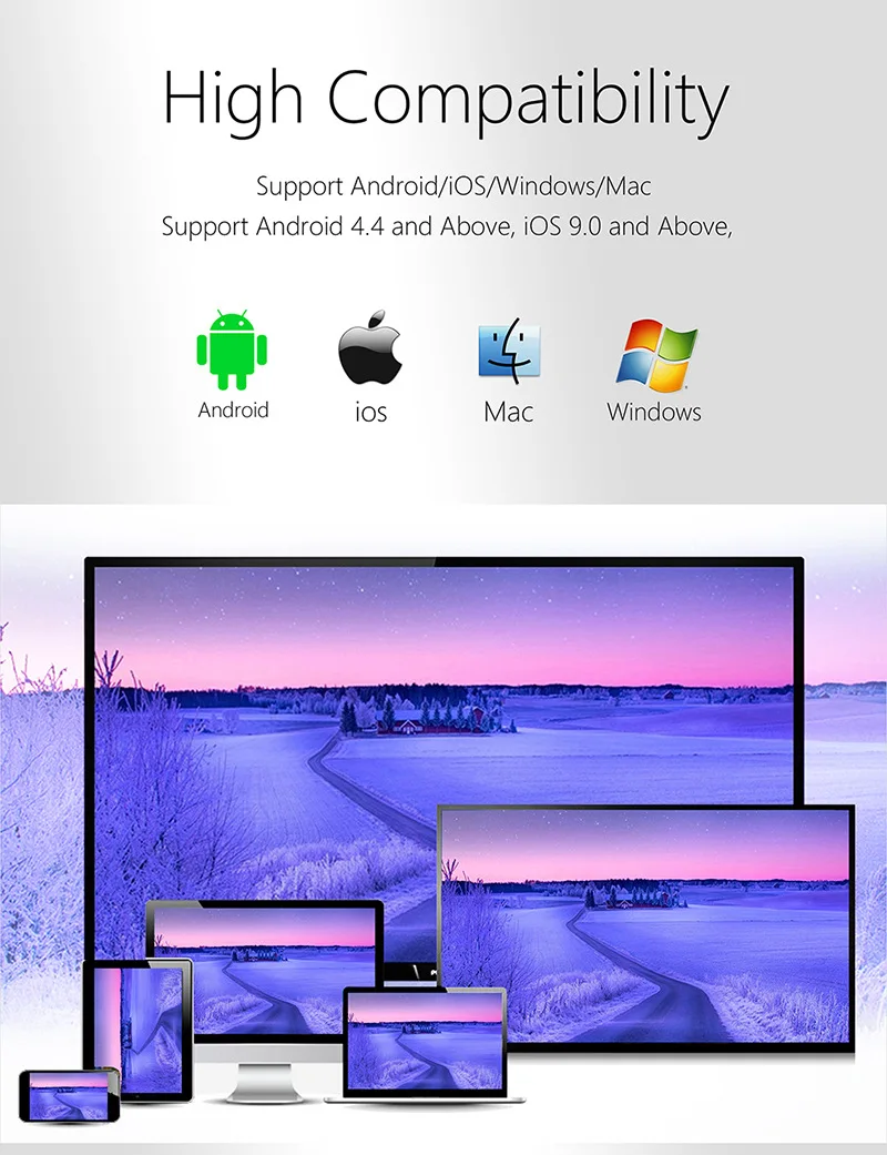 C89 проводной+ беспроводной с экраном, HDMI, Android, IOS для проводной беспроводной ТВ-карты два в одном 2,4G/5G 1080P wifi