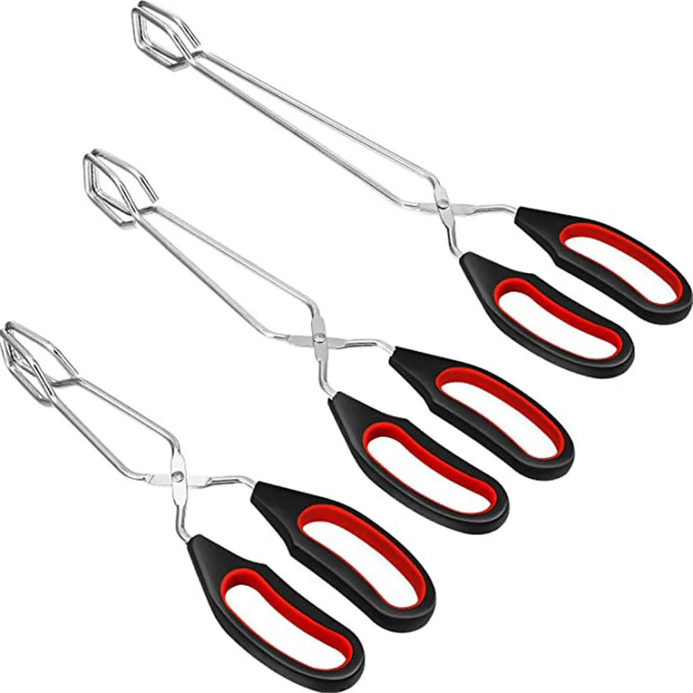 Tongs Grilled Bbq-Tools Bbq-Accessories Barbecue-Scissor Long-Handle Kitchen Bread-Roast-Clip