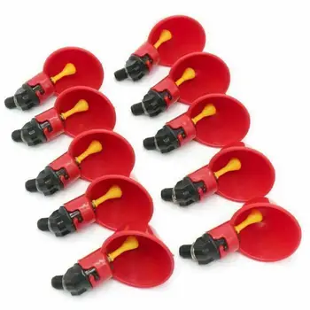 

10 PCS Fully Automatic Poultry Drinking Machine Chicken Drinking Cup For Chicken Quail Pigeon