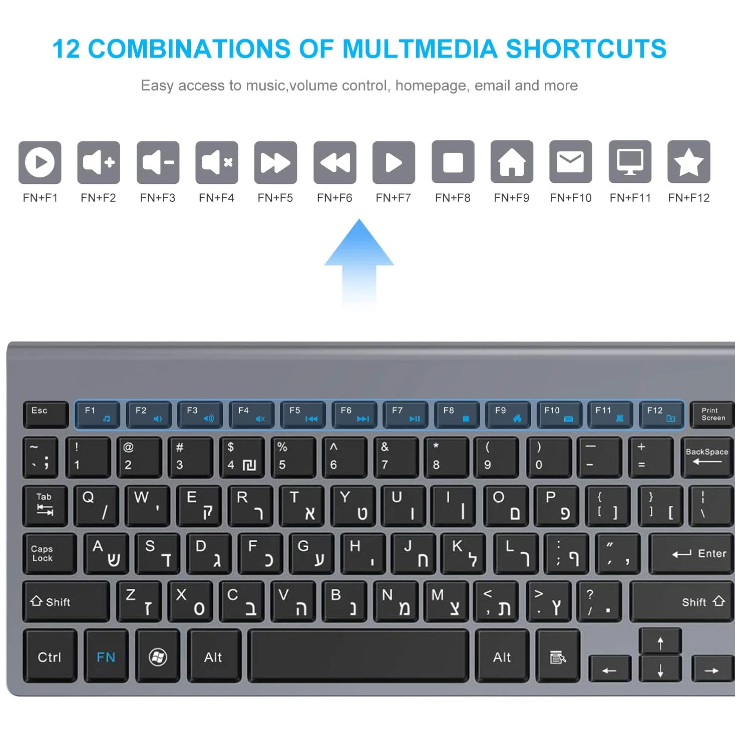 Teclado Compacto para Laptop Windows PC Desktop