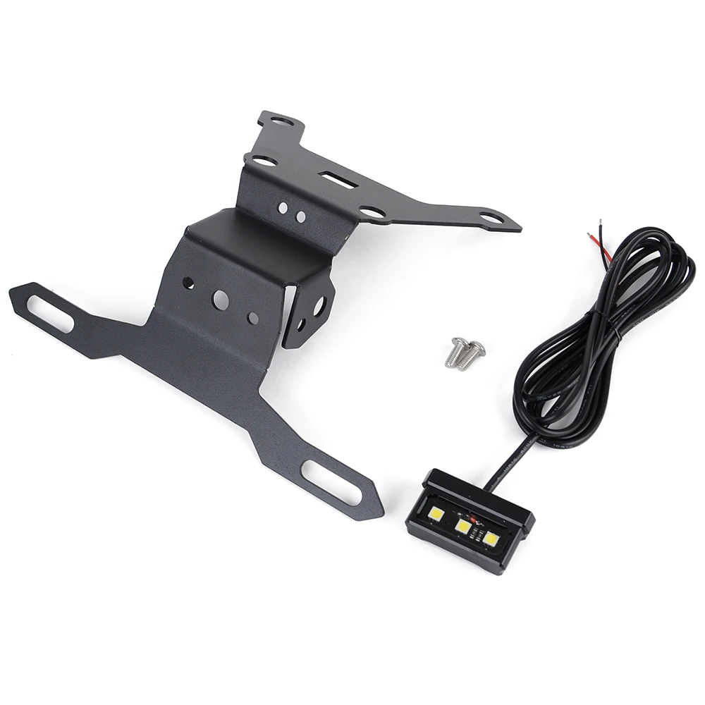 

With LED Light Motorcycle License Plate Holder Frame for Suzuki SV650 SV 650 ABS 2015-2021 SV650X SV 650X 2018-2021