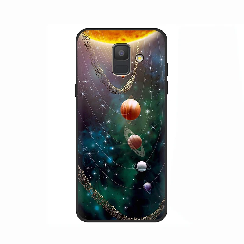 Космическая планета Мягкий силиконовый чехол для телефона для samsung A3 A5 A6 плюс A7 A8 A9 A10s 20С 30С 40С с 50s 60 70 J6 - Цвет: B2