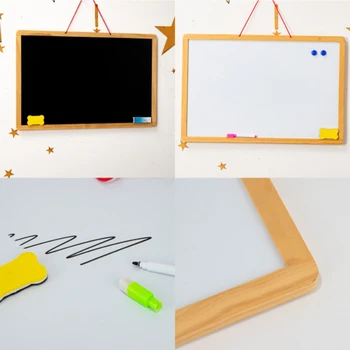 

Magnetic Blackboard Hanging Message Pendant Memo Board Home Office Decor Birthday Gift for Kids
