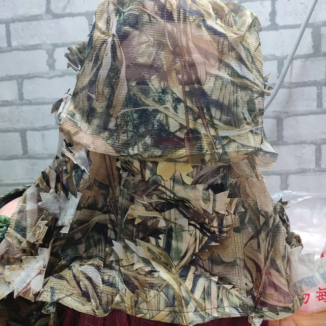 LOOGU Hunting Face Mask, Ghillie Gloves, Cooling Arm Sleeves