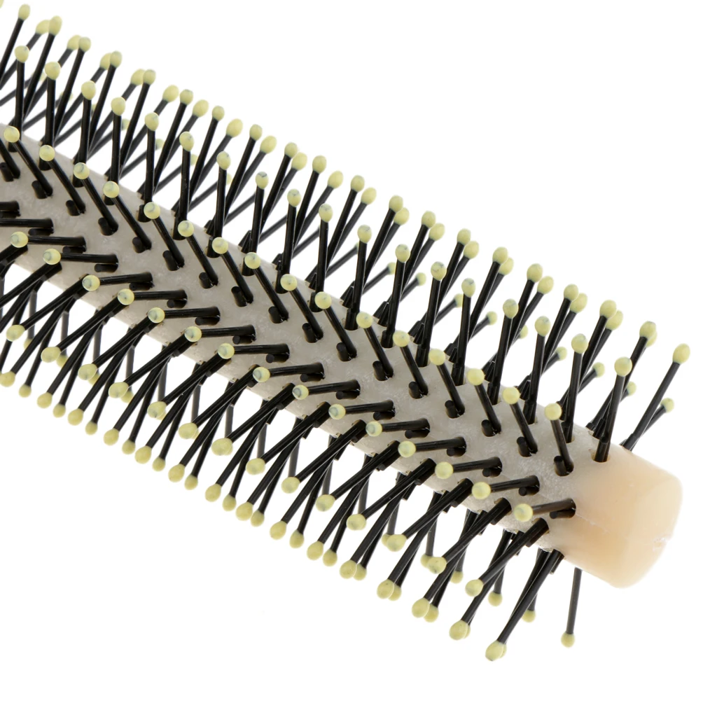 Plastic Small Roll Round Brush Curly Hair Styling Comb Ball Tips Scalp Massager