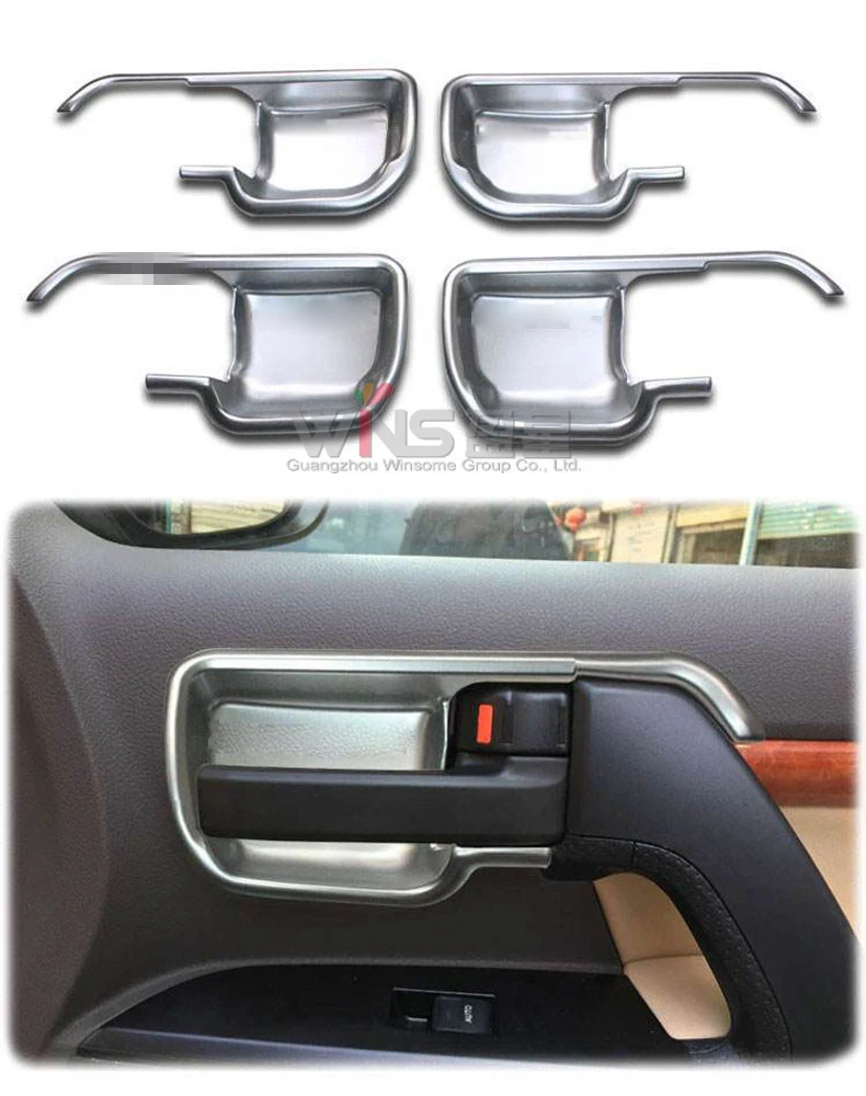 Для Toyota Land Cruiser 200 2008-2015 2016-2017 хром Interiol дверные ручки Чаша отделка интерьера