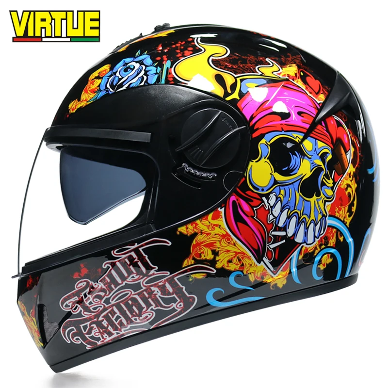Мотоциклетный шлем в горошек, шлем для мотогонок, теплый шлем Casco Capacete, Мужские шлемы для лета и зимы