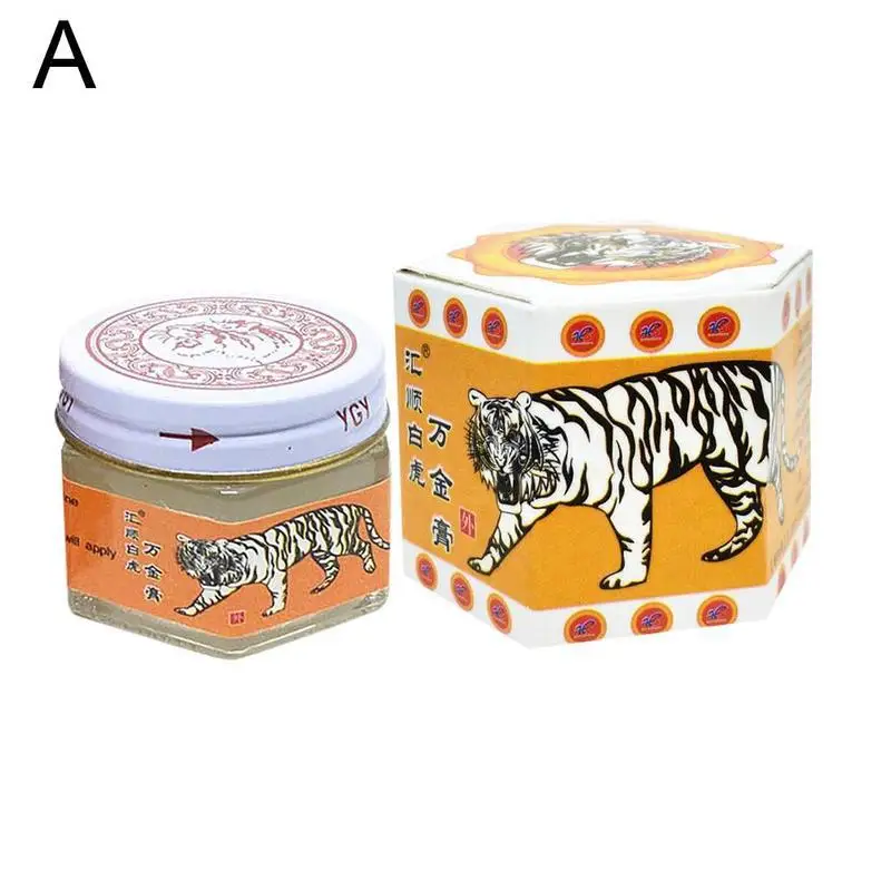 White Tiger Balm Pain Relief Muscle Ointment Stomachache Massage Rub Muscular Tiger Balm Dizziness Carsick Essential Balm Cream - Цвет: A