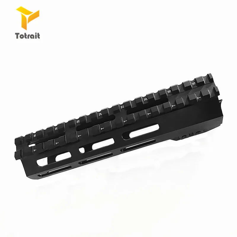 TOtrait tactical AR15 M4 Mlok 7/9/10/12/13,5/15/17/19/inch тонкий свободный поплавок Handguard прицел крепление со стальной гайкой черный