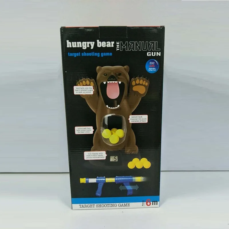 

Shooting Eva Soft Bullet Gun Toy-Emission Foam Soft zi dan qiu Air Pump the Pingpong Gun Toy Shooting Hunger