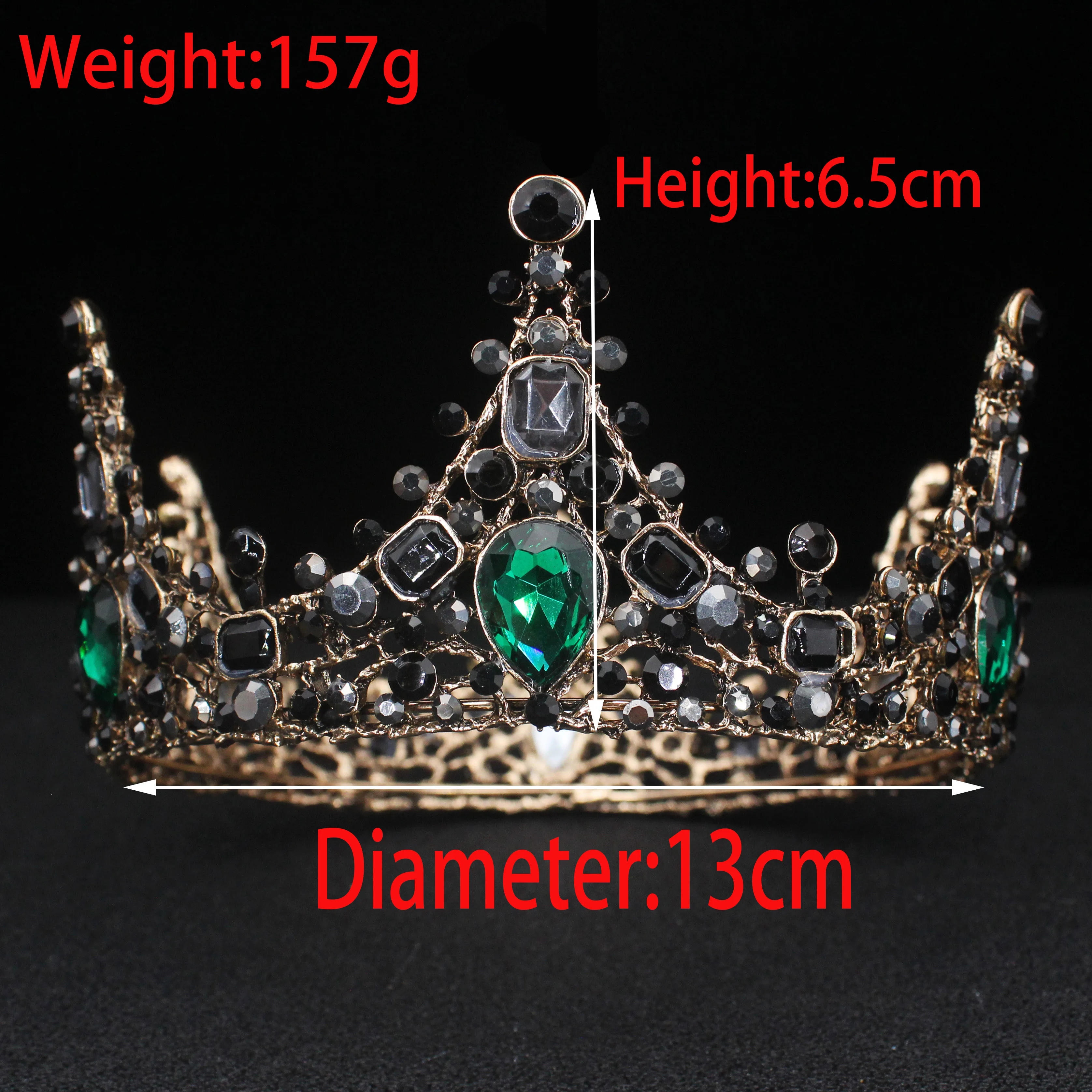 Royal Crystal King Crown Bride Tiaras and Crowns Queen Hair Jewelry Pageant Prom Diadem Headpiece Bridal Head Accessories 