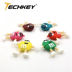 Clé Usb en forme de haricot arc en ciel, support à mémoire de 8gb 16gb 32gb 64gb 128gb, joli disque Flash 