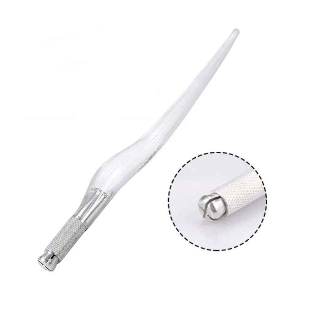 Ручка PCD для перманентного макияжа профессиональная Прозрачная черная ручка