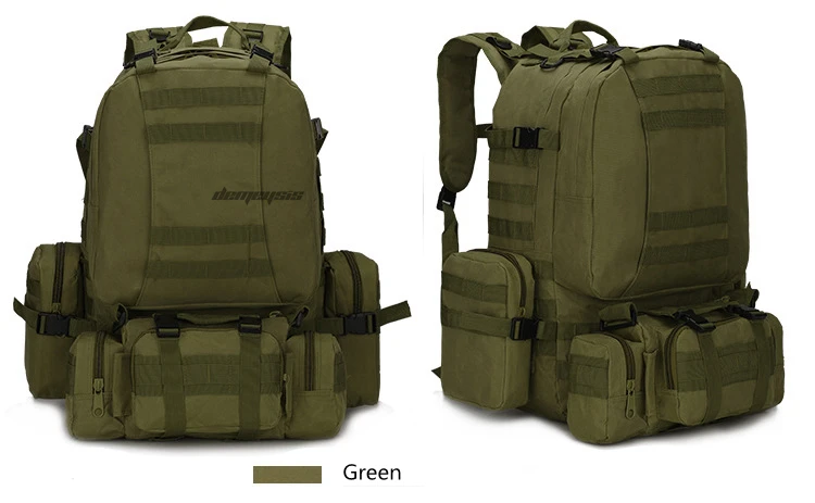 Водонепроницаемый Военный тактический рюкзак, вместительный походный рюкзак для альпинизма, сумки для путешествий, походные рюкзаки 50л