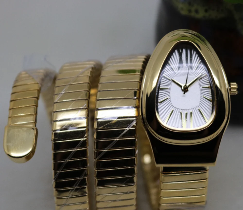 

Bracelet serpentine with Roman numerals stainless steel steel stainless steel lady bracelet gold watch