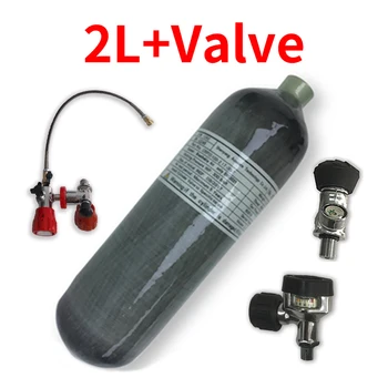 Günstig Acecare 2L Hpa Paintball Tank Pcp Carbon Faser Zylinder 4500Psi Unterwasser Luft Ventil/Füllung Station Für Pcp Tank Luftgewehr
