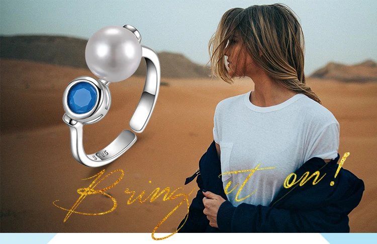 JewelryPalace книги по искусству деко Синий Nano Имитация Бирюзовый 8 мм круглый форма в виде ракушки жемчуг Регулируемый Открытое кольцо 925 пробы сереб