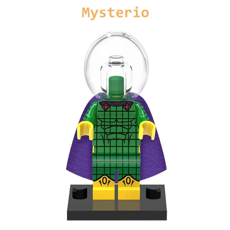 Mysterio Человек-паук зловещая шестерка доктор Осьминог гриф сандмен электро Mysterio Kraven Охотник строительные блоки игрушки Marvel Мстители - Цвет: Mysterio