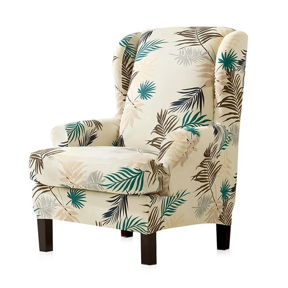 

Printed Single Sofa Cover Cotton Stretch Elastic Sofa Covers living Room Slipcover Armchairs Protector Couch With Saddle Cover