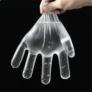 

1000pcs/set Transparent Disposable Plastic Gloves Restaurant Kitchen Eco-friendly Food Gloves Tattoo Makeup Tool 20#31