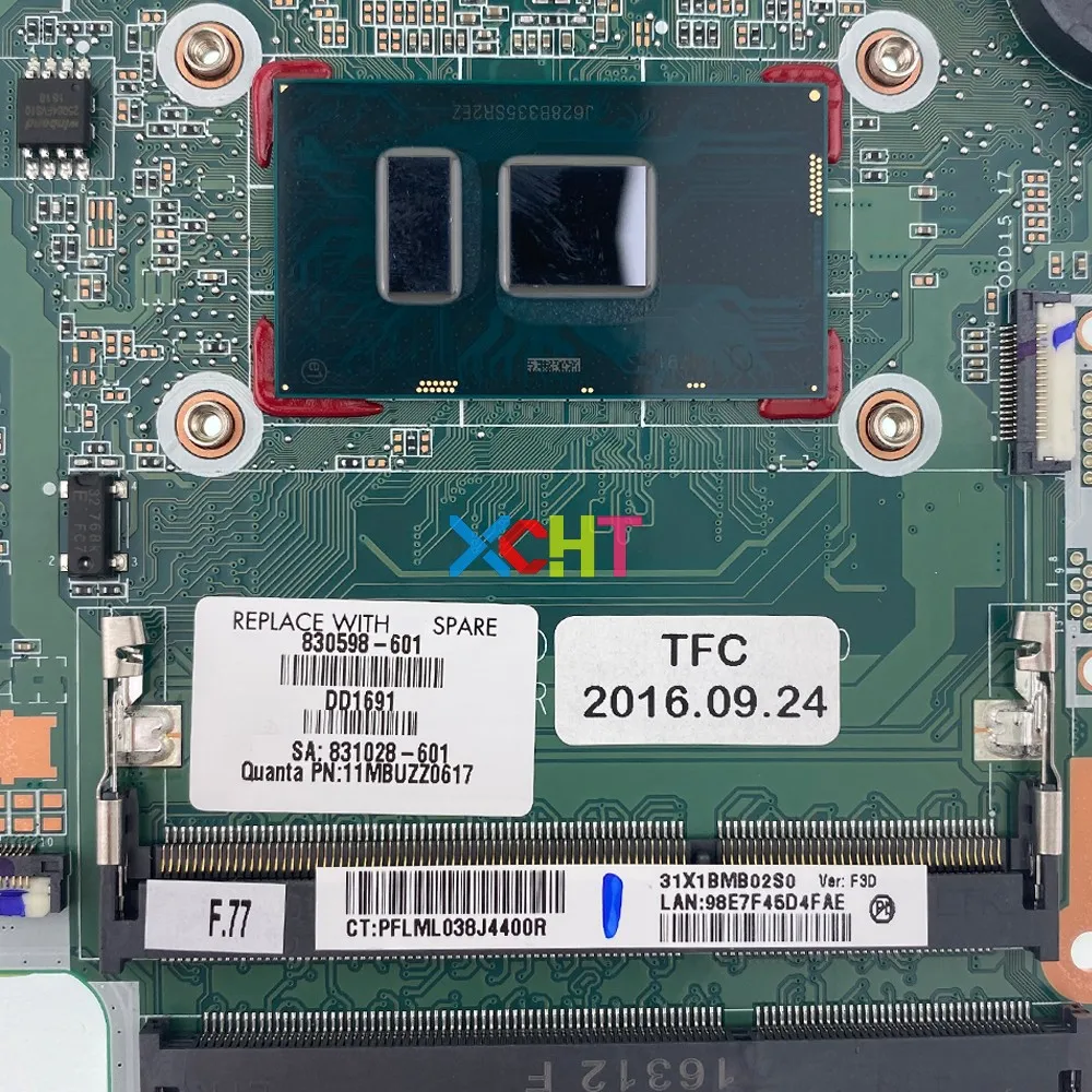 830598-601 830598-001 DAX1BDMB6F0 UMA w i7-6500U cpu для hp PAVILION NOTEBOOK 15-AB Series 15T-AB100 PC материнская плата