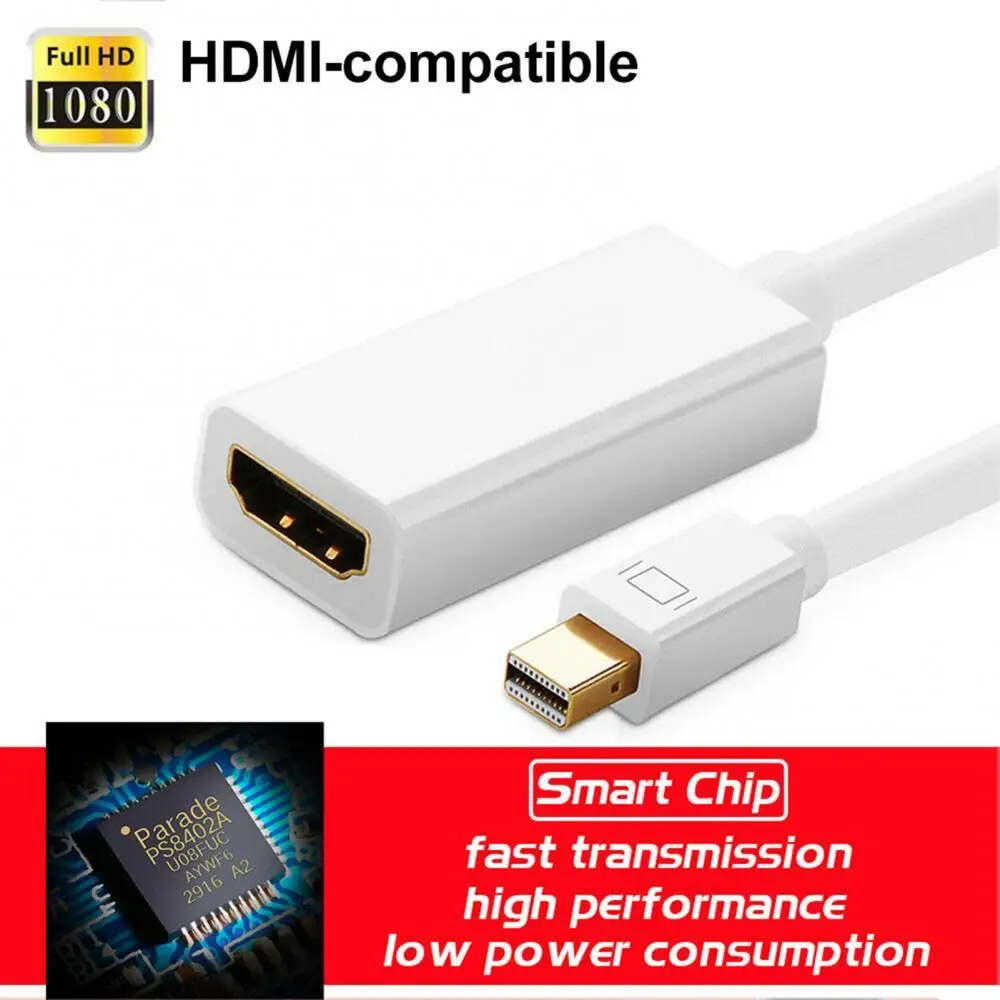 

Кабель-переходник с Mini DisplayPort DP на кабель адаптера, белый, для замены аксессуаров от завода Air, оптовая продажа