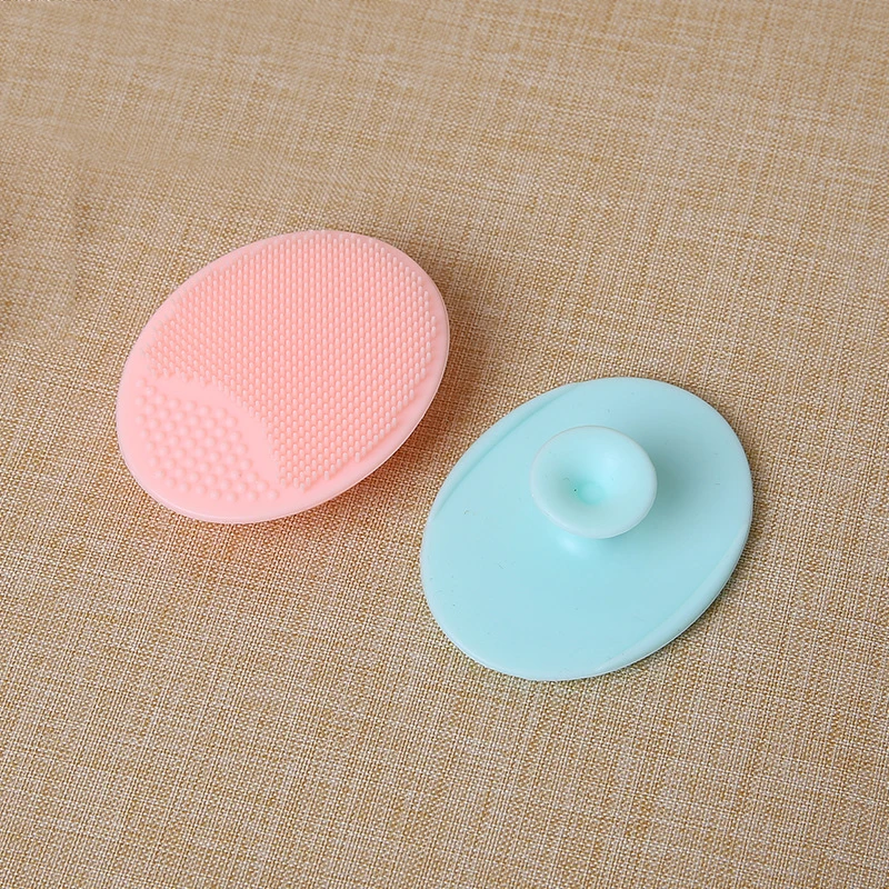 Корейский силиконовый косметический коврик для мытья, отшелушивающий, для лица от угрей Чистящая щётка мягкие щетки для глубокой очистки случайный цвет