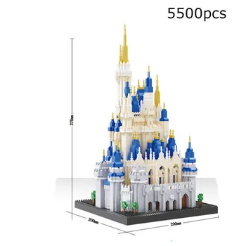 

5500pcs Big Fairy Tale Prince Princess Castle Model DIY Diamond Building Blocks Toys Kids Adults Micro Bricks Toys Home Decor