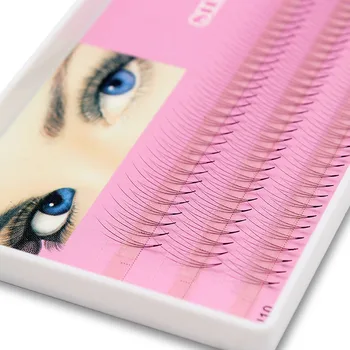 

Navina Pre Fanned 3D Individual Cluster Eyelashes Extension Faux Mink Makeup Lashes Natural Soft Black Grafting False Eyelash