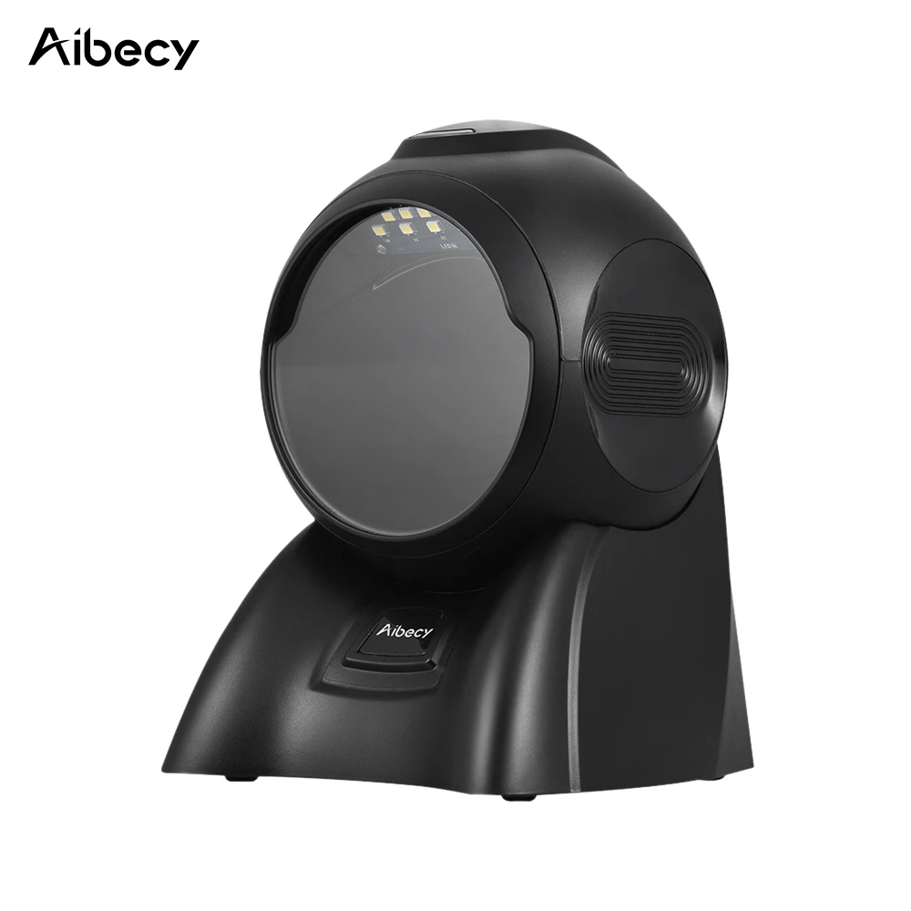 Aibecy Настольный 1D 2D PDF417 сканер штрих-кодов Презентация Omni сканер с несколькими направлениями считыватель штрих-кодов 2300 раз/с usb-кабелем