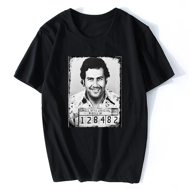 Pablo Escobar футболка колумбийский наркотиков печатных футболки мужские Модная