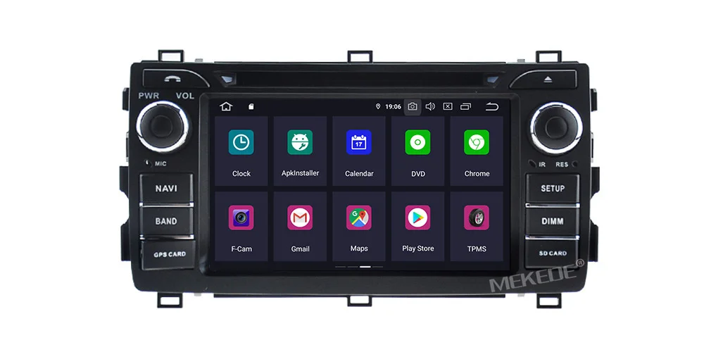 MEKEDE 2 DIN Android 9,0 автомобильный dvd-плеер для Toyota Auris 2013 Восьмиядерный 4G+ 64G Автомобильный Радио Мультимедиа gps стерео аудио