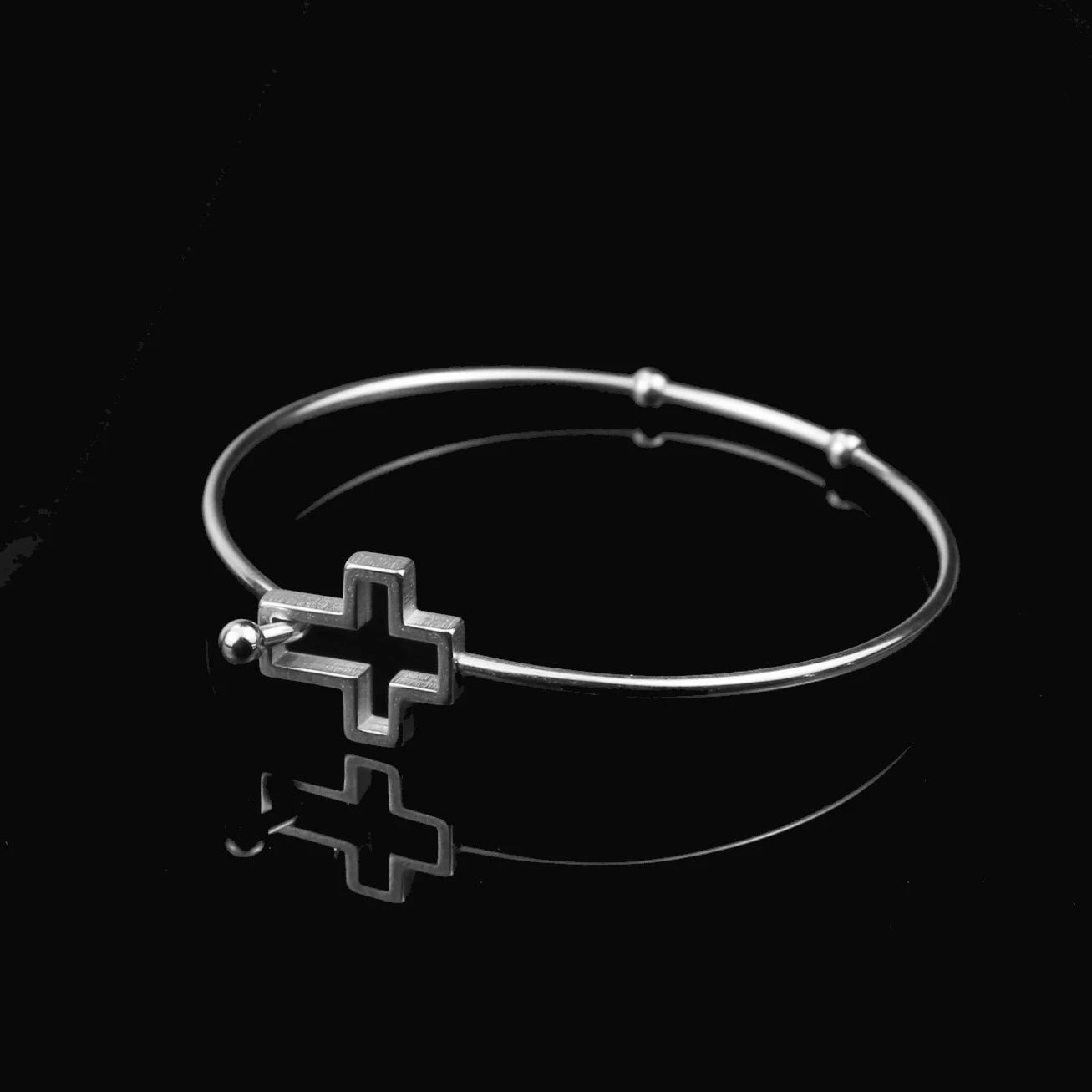 Steel cross Новая мода 2 шт./партия 63 мм украшение с защелкой из нержавеющей стали настоящая унисекс DIY ювелирные подарки для изготовления украшений вручную браслет - Окраска металла: Steel cross