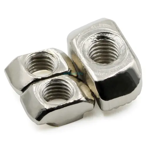 10/20/50/100pcs M3/M4/M5*10*6 for 20 Series Slot T-nut Sliding T Nut Hammer Drop In Nut Fasten Connector 2020 Aluminum Extrusion - Image 2