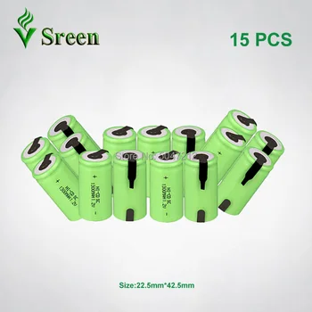 

Rechargeable Battery Cell NI-CD 1300mAh SC 1.2V DIY to Subc Rechargeable Battery Packs Electronic Accumulator with Nickel Sheet