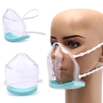 

1Pc Hot Sale Transparent Plastic Safety Face Shield Reusable Breathable Fog Spatter Isolation Face Shield Protection