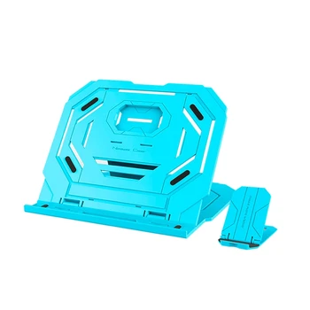 

Plastic Laptop Stand Folding Multifunctional 360 Degree Rotating Notebook Cooler With Phone Stand For 15Inch Laptop